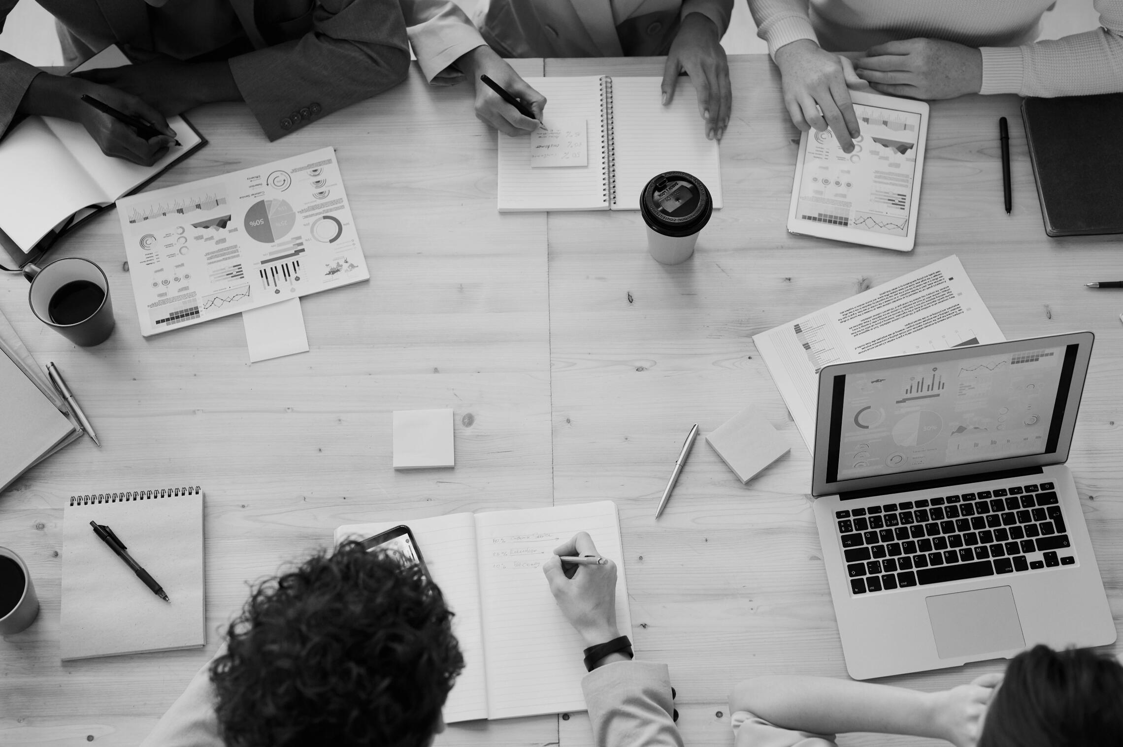 Research team meeting